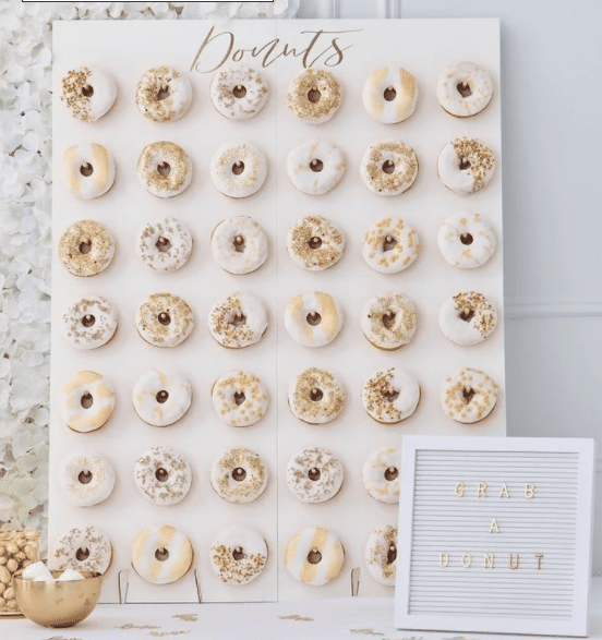 Graduation party donut board to display donuts