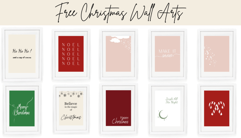 Free Christmas Wall Arts