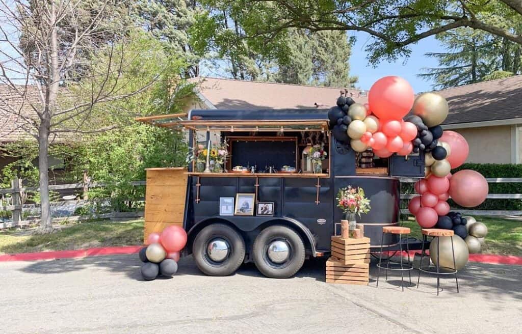 graduation party bar trailer for outdoor graduation party