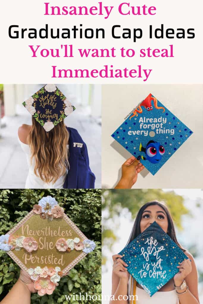 graduation cap ideas Pinterest pin
