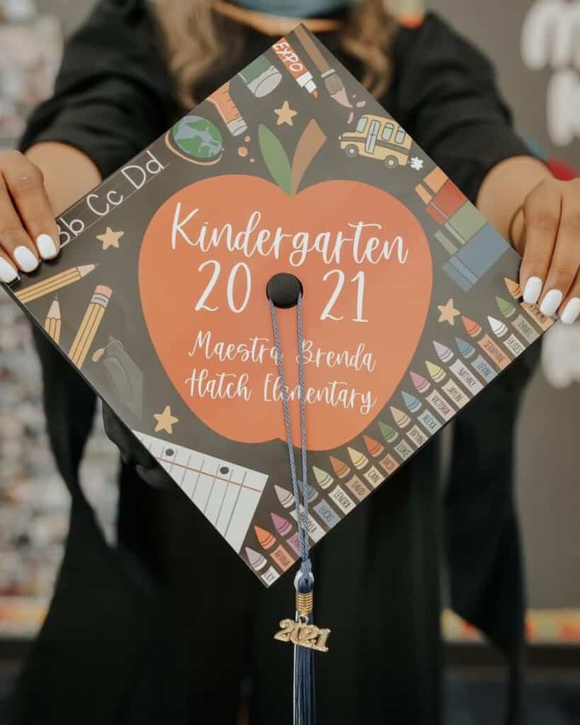 Kindergarten 20 to 21 graduation cap 