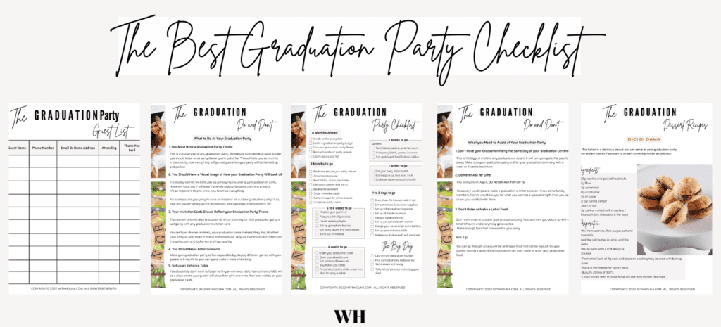 graduation party checklist