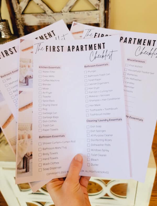 first apartment checklist