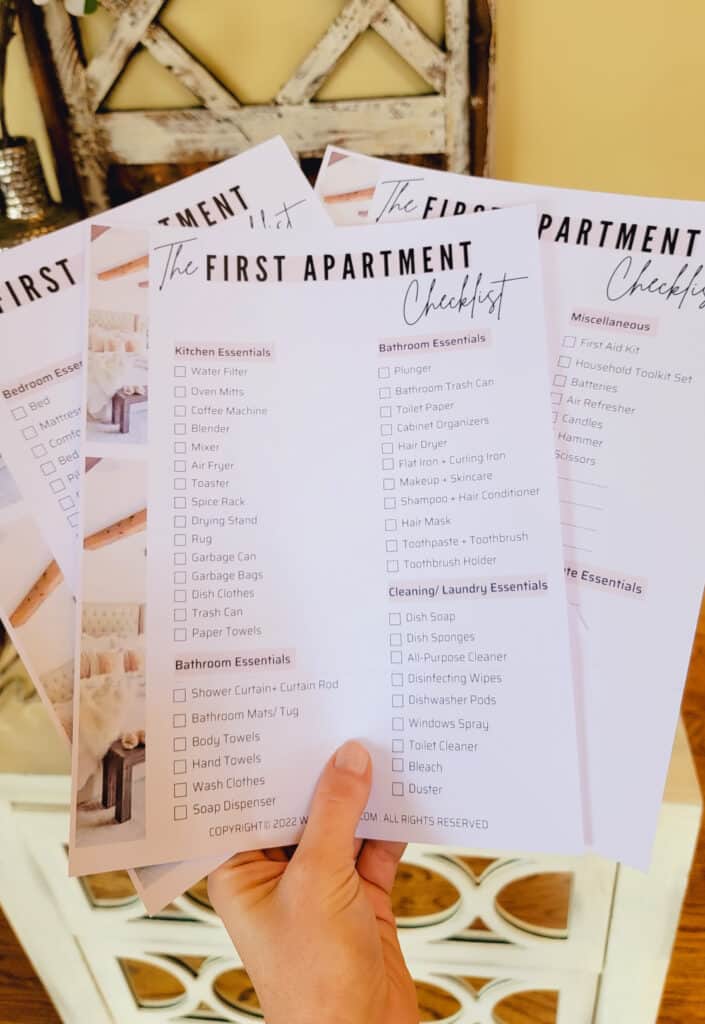 first apartment checklist