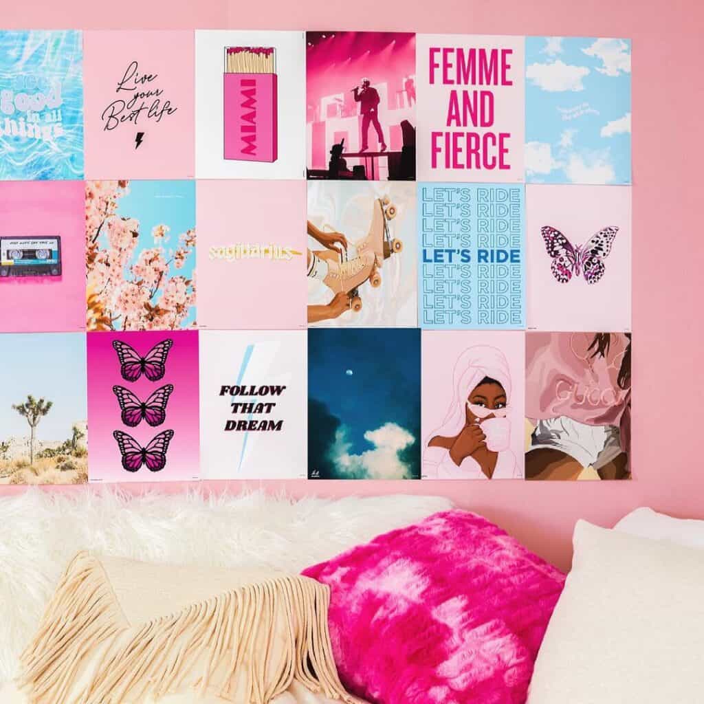 dorm room collage prints