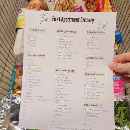 First Apartment Grocery List │All Kitchen Essentials You Need to Settle Down in Your First Apartment