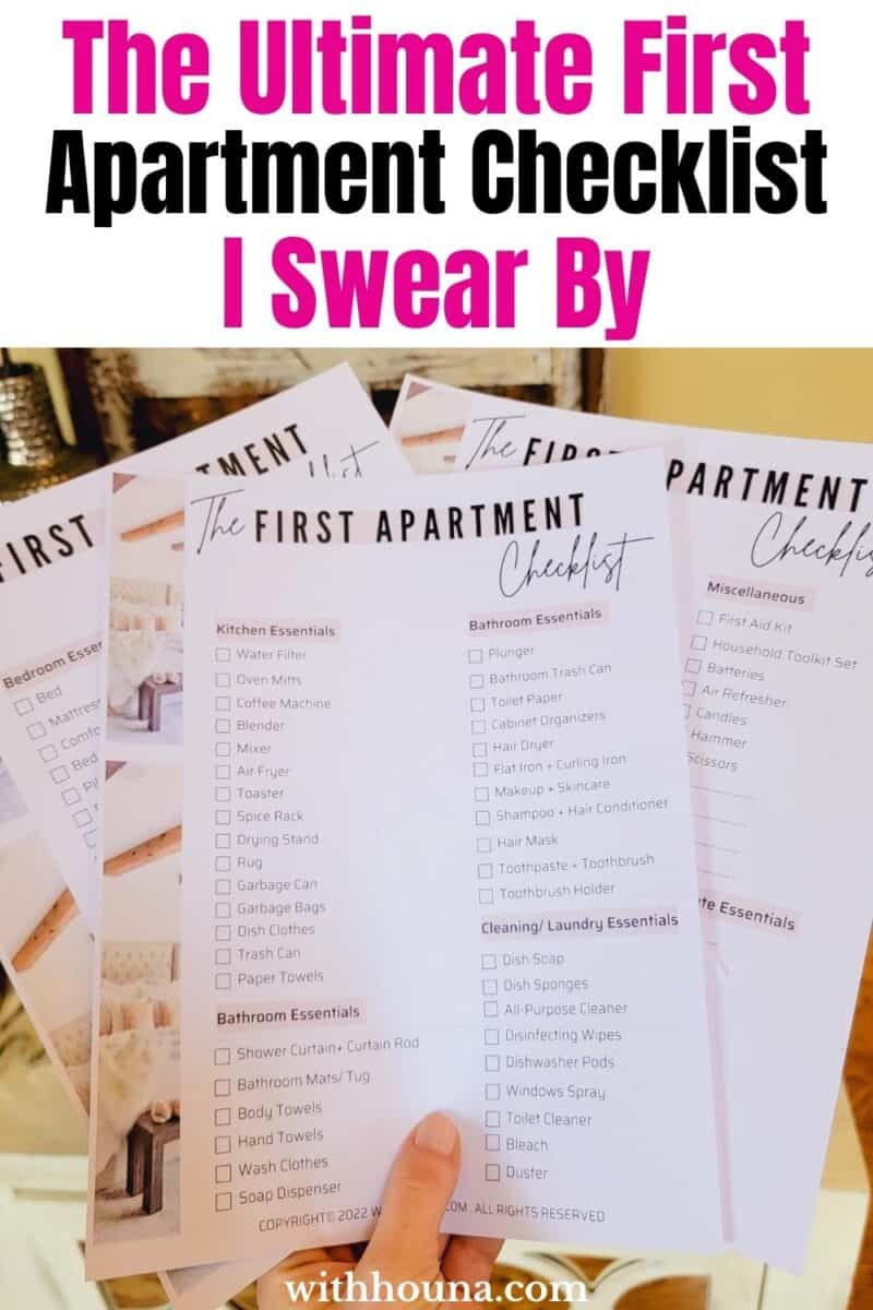 The Ultimate First Apartment Checklist I Swear By For Moving to Your