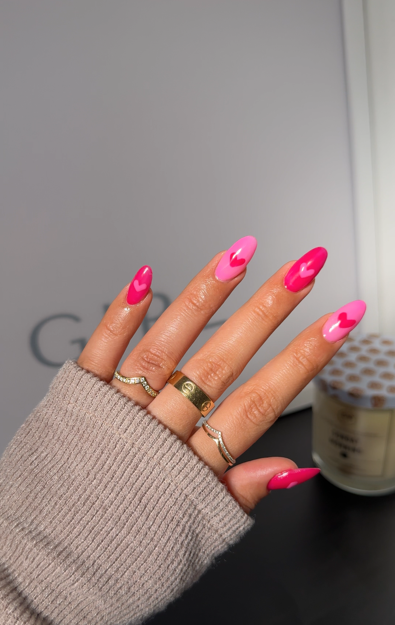 Simple Heart Nails for Summer 2025