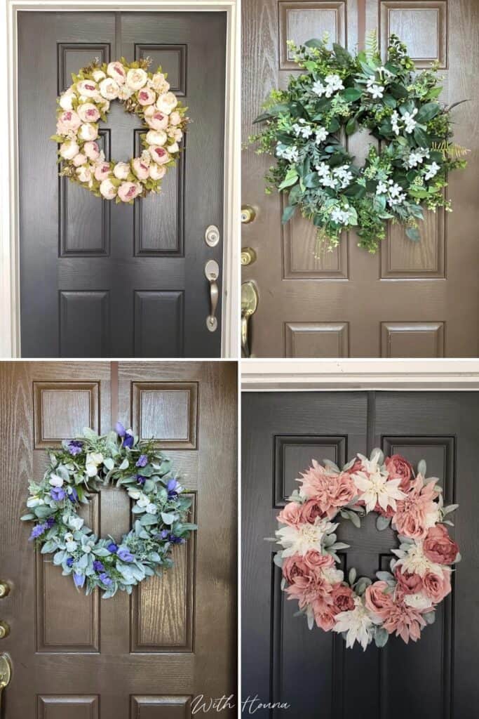 spring wreath ideas for front door