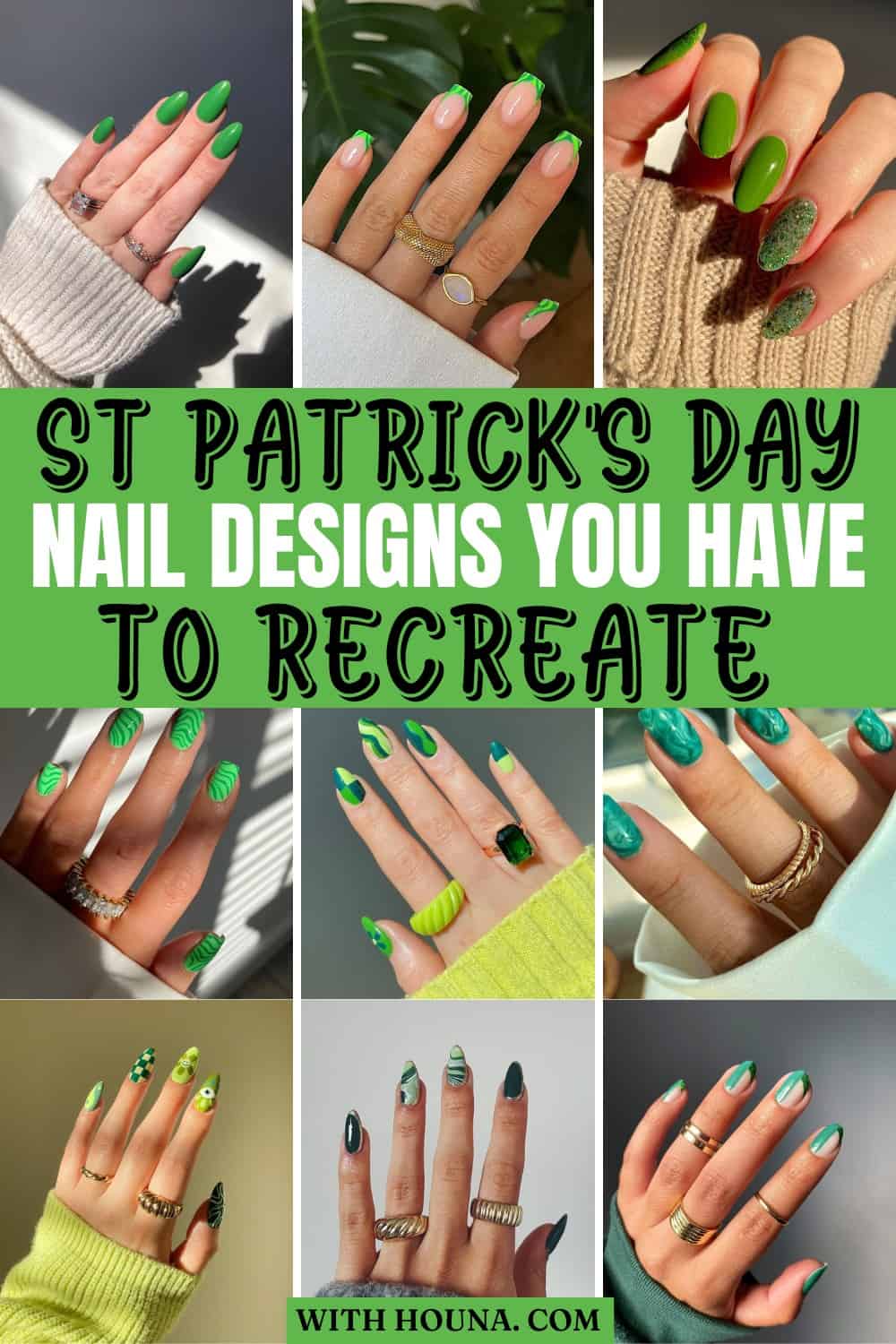 35 St Patrick's Day Nail Designs You'll Want to Recreate - With Houna