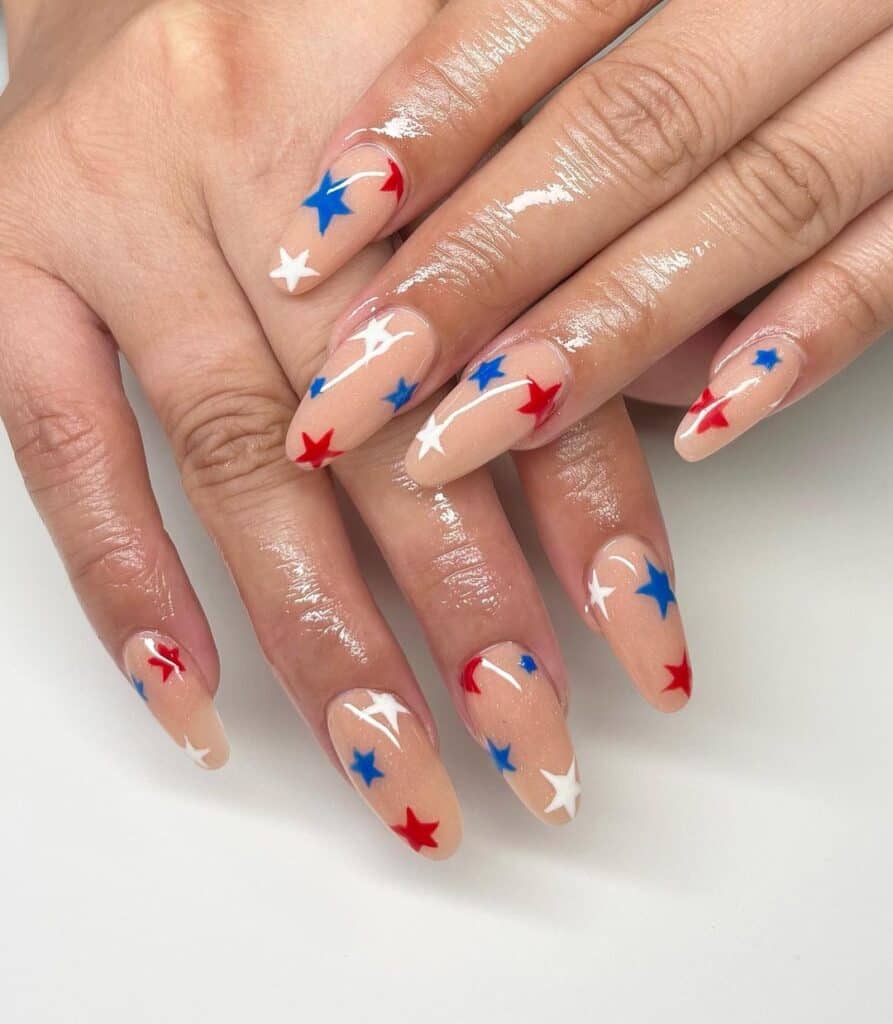 4th of July nails