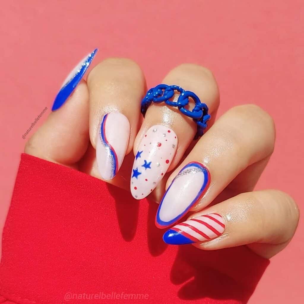 4th of July nails