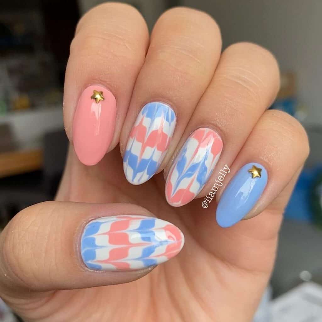 4th of July nails