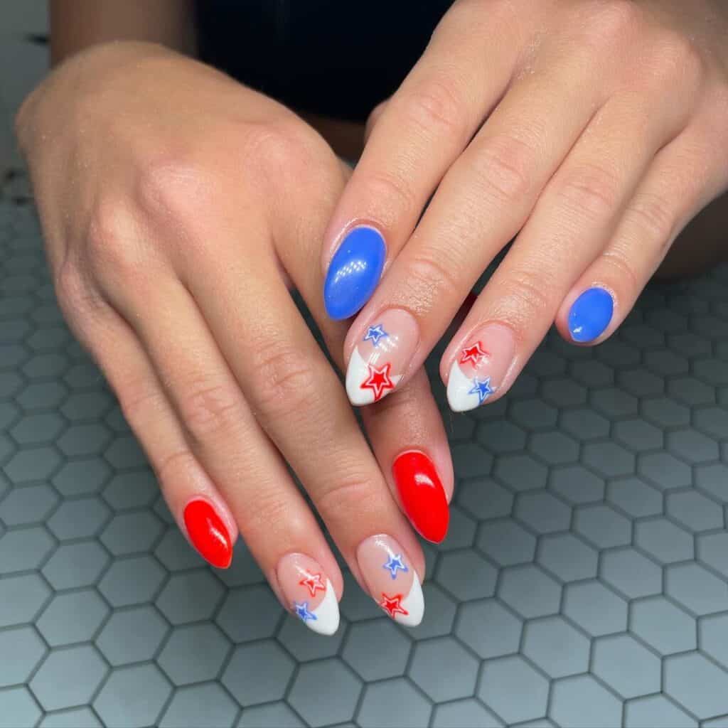 4th of July nails