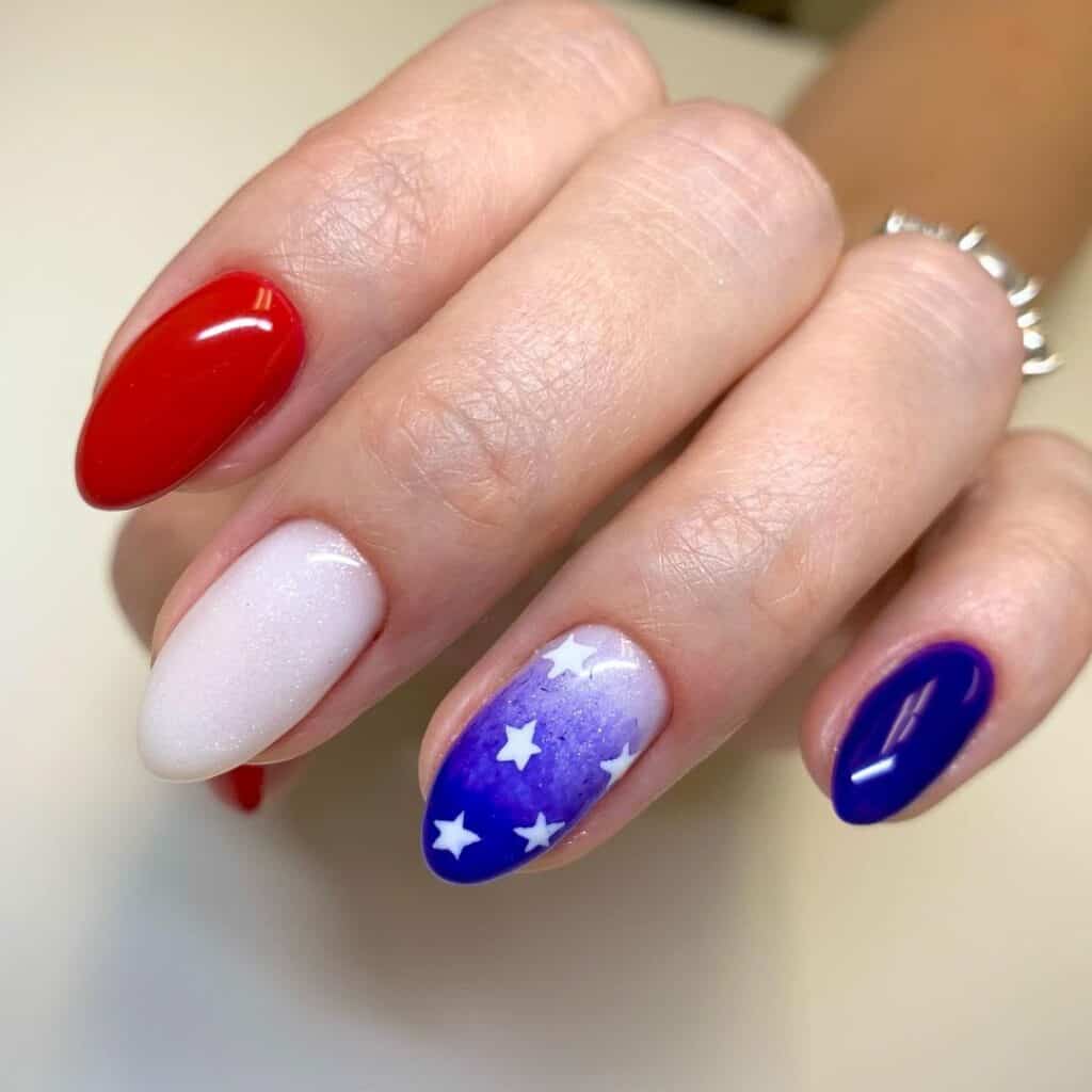 4th of July nails