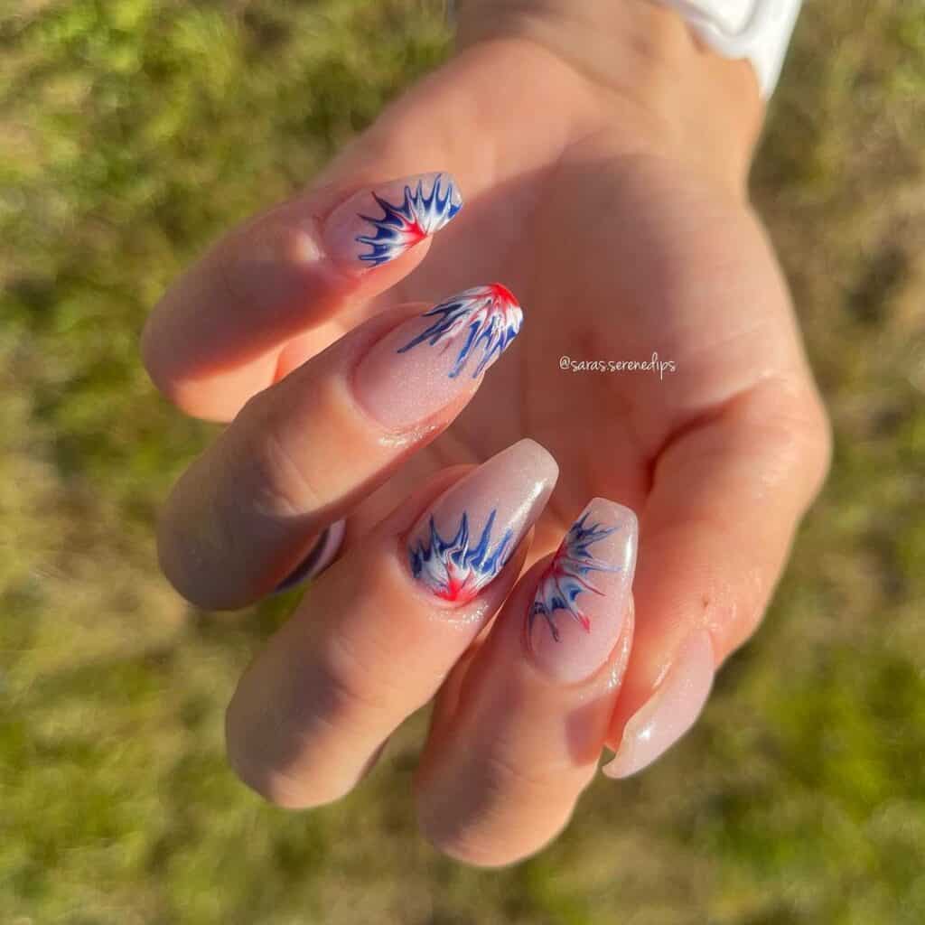 4th of July nails