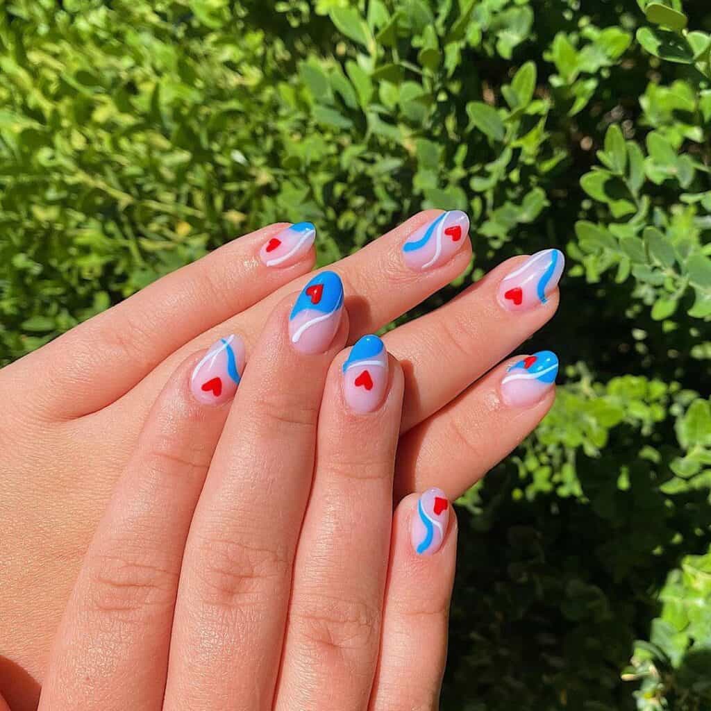 4th of July nails
