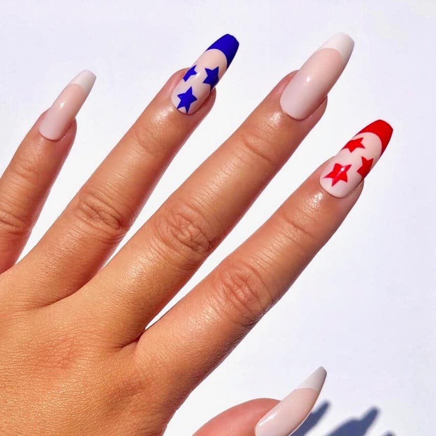 4th of July nails