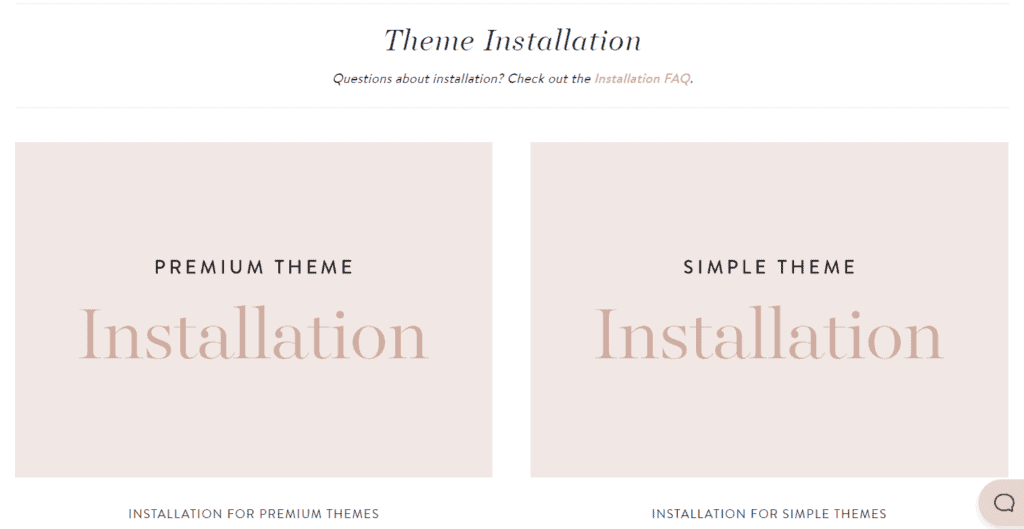 how to start a blog theme installation options