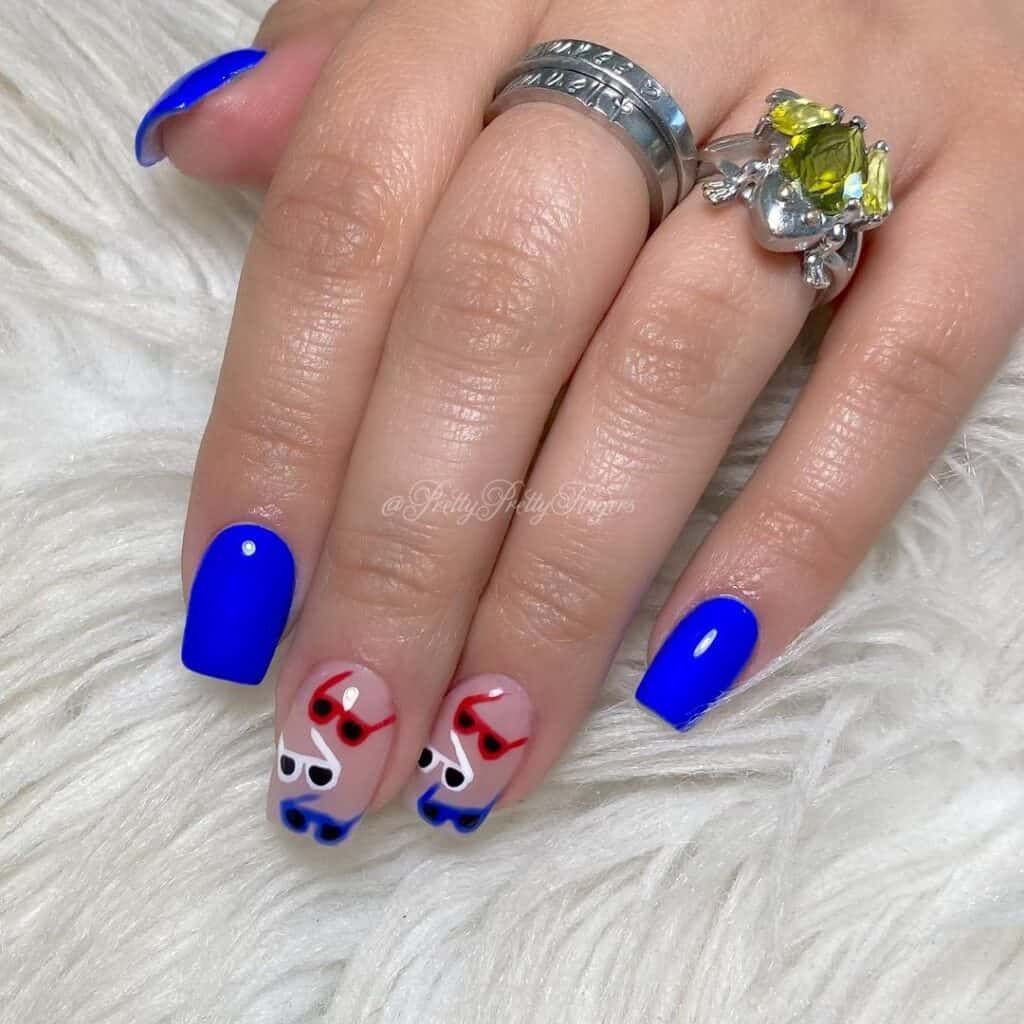 4th of July nails