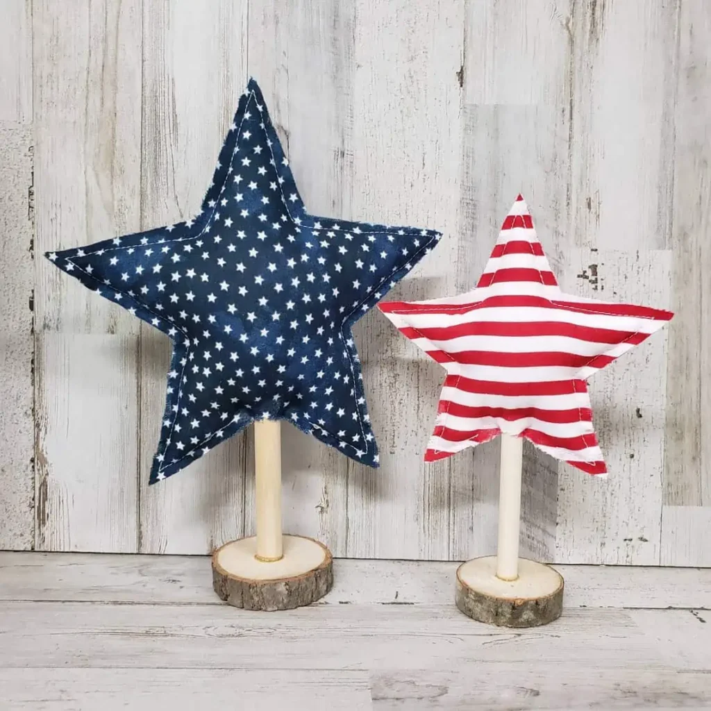 American Flag Farmhouse Fabric Stars