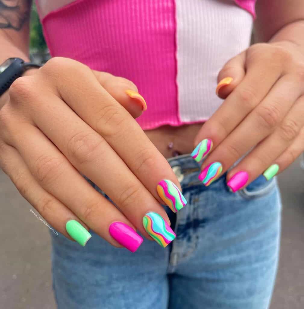 neon nail designs