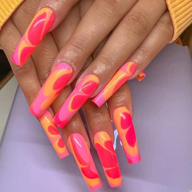 Diseños De Uñas Colores Neon