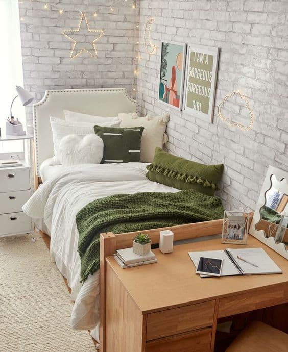 Avocado Trendy Dorm Room Idea color scheme