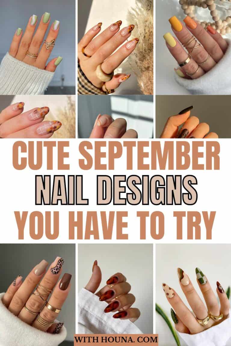 46 Pretty September Nail Designs and September Nails To Welcome Fall With a New Mani - With Houna