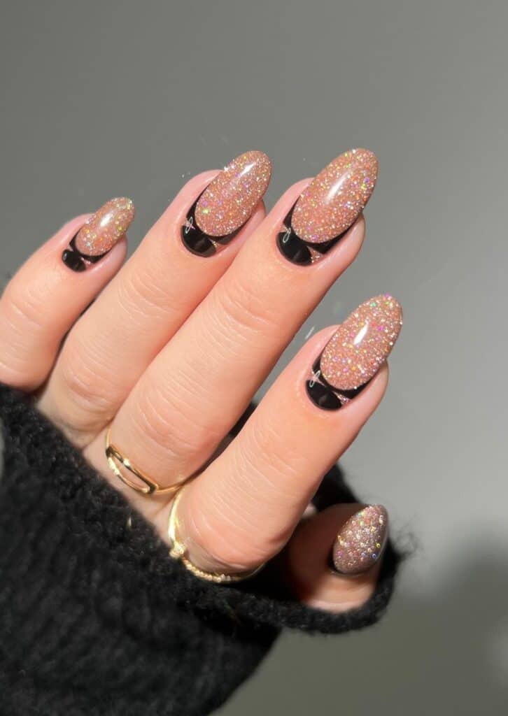 Alternative Half Moon for New Year’s Nails