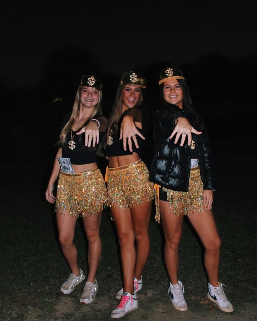 Trio Gold Diggers Halloween Costumes