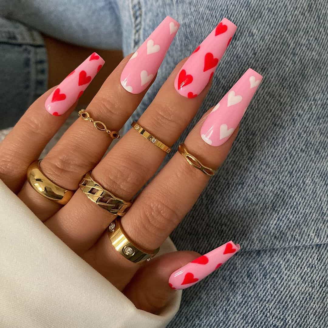 57 Cute Heart Nail Designs and Heart Nails You'll Want to Recreate this ...