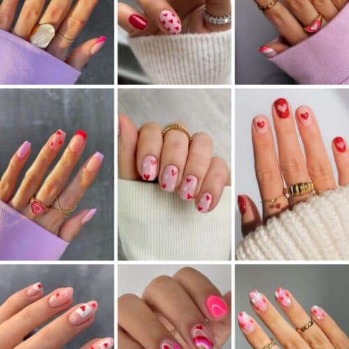 47 Gorgeous Short Valentine’s Nails To Upgrade Your Short Nails for Valentine’s Day
