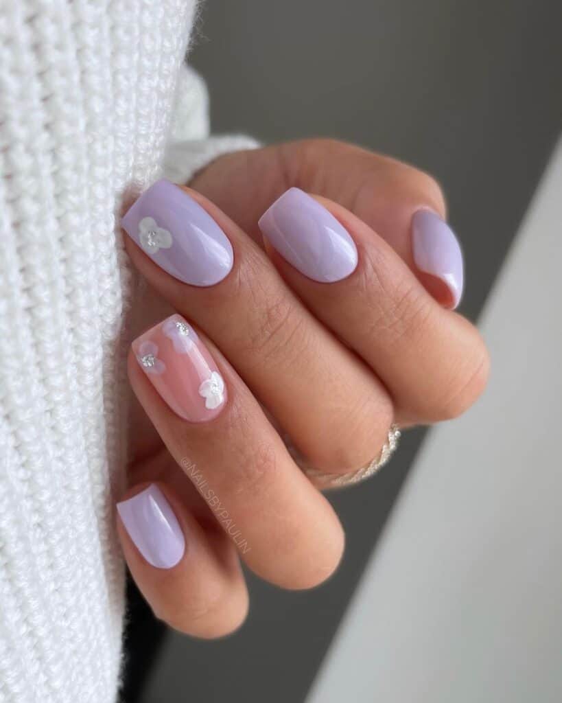 Lilac Spring Nails