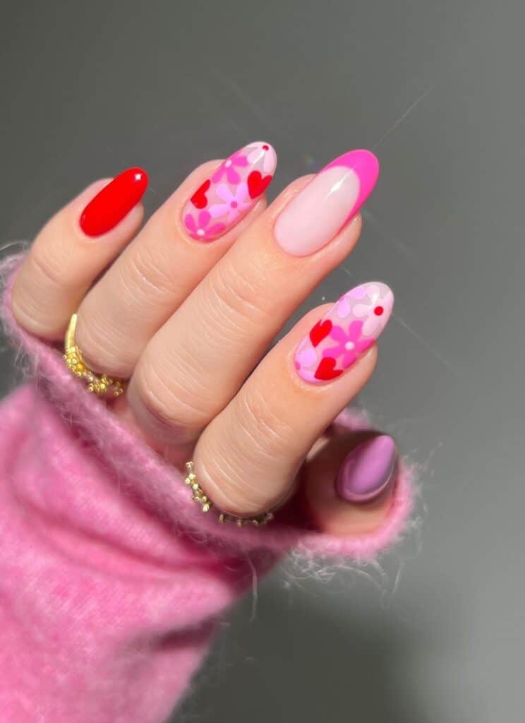 Pink and Red Florals for Valentine’s Day
