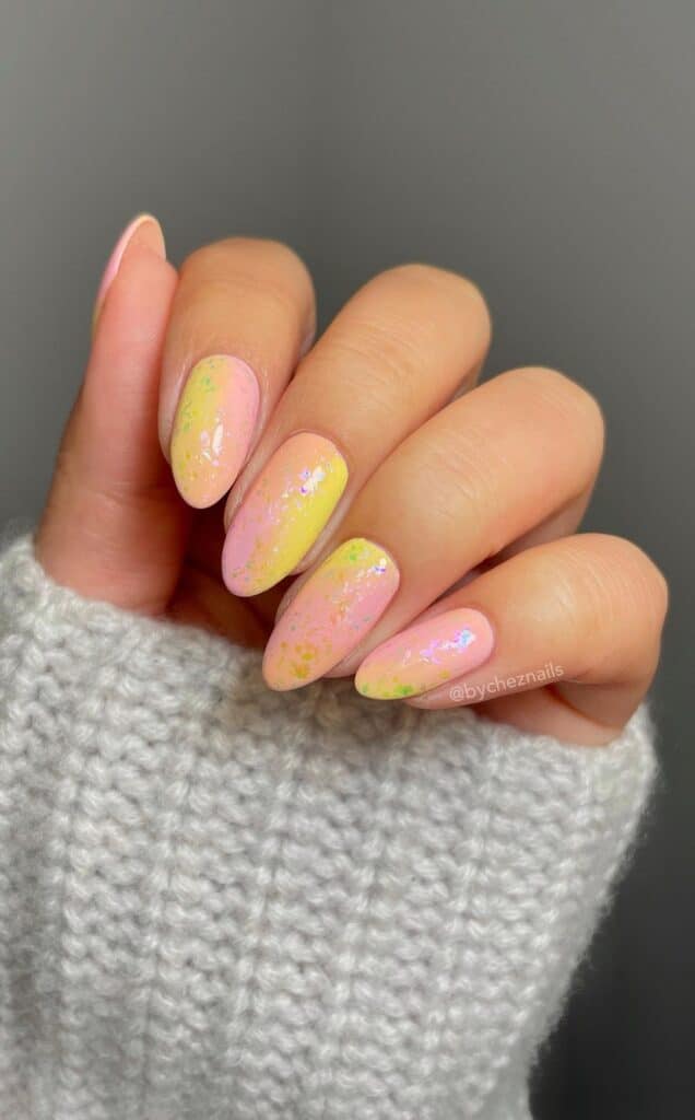 Sorbet Gardient Nails