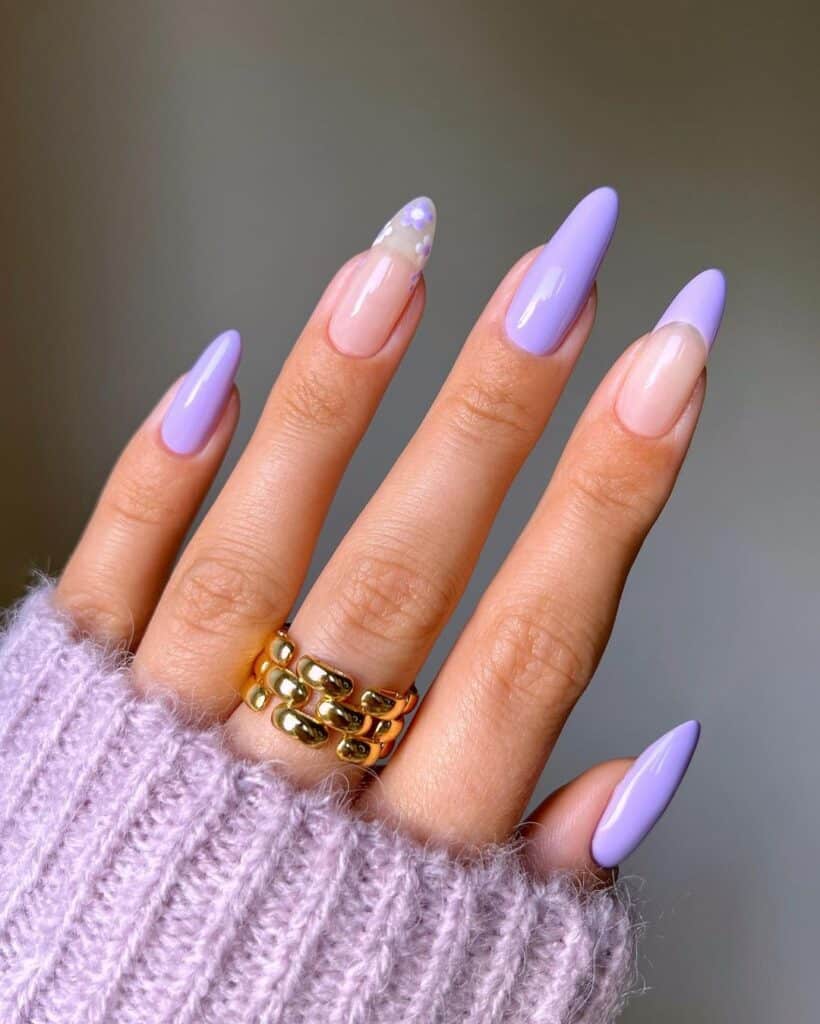 Unicorn Lavender March Nails