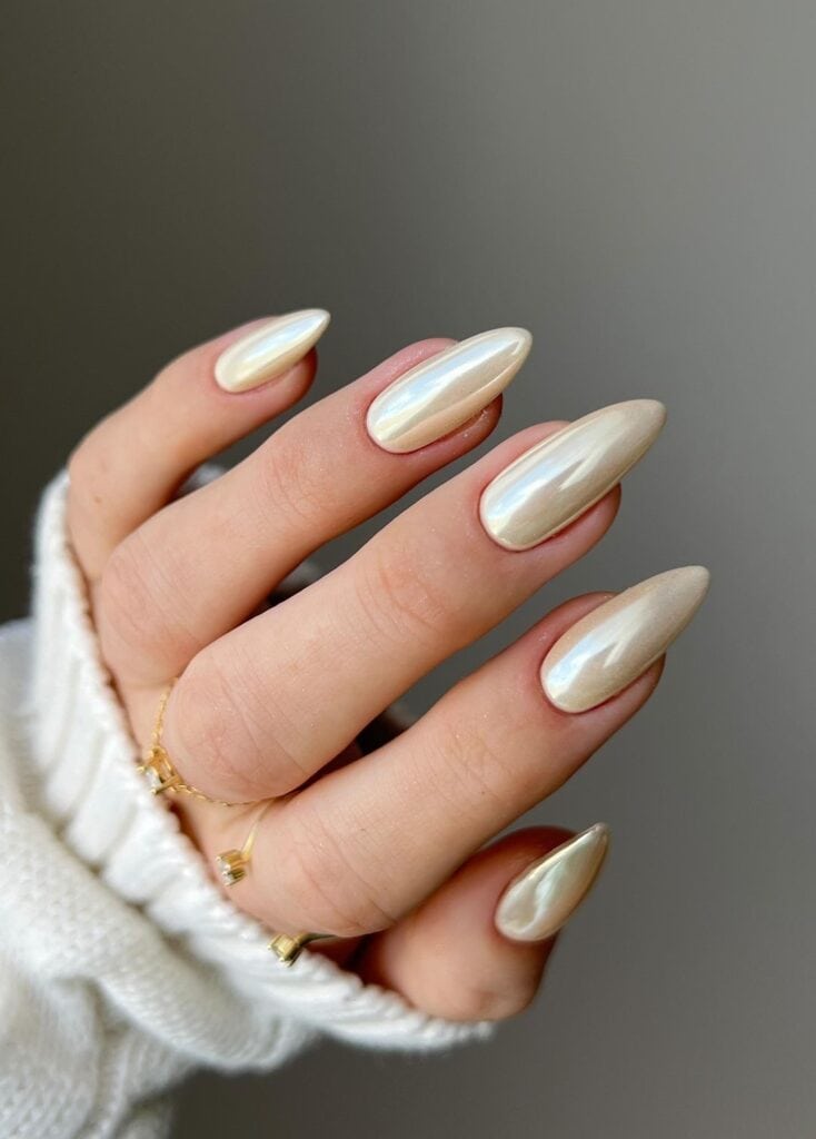 Vanilla Chrome Nails