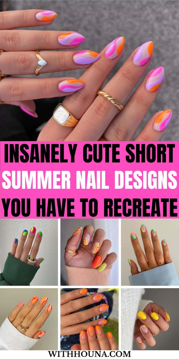 38 Cute Short Summer Nails and Short Summer Nail Designs To Try This ...