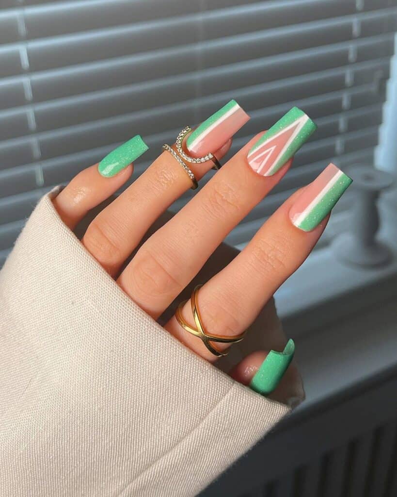 Mint Green Nails for May 