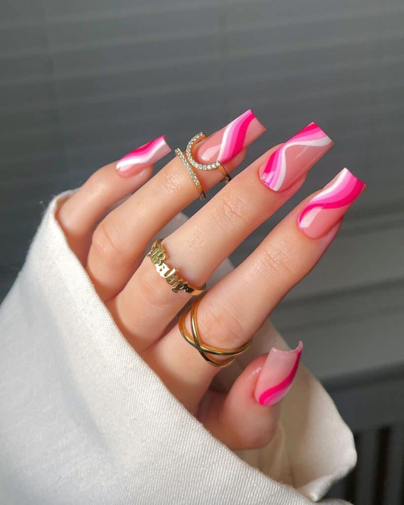 Pink Swirls