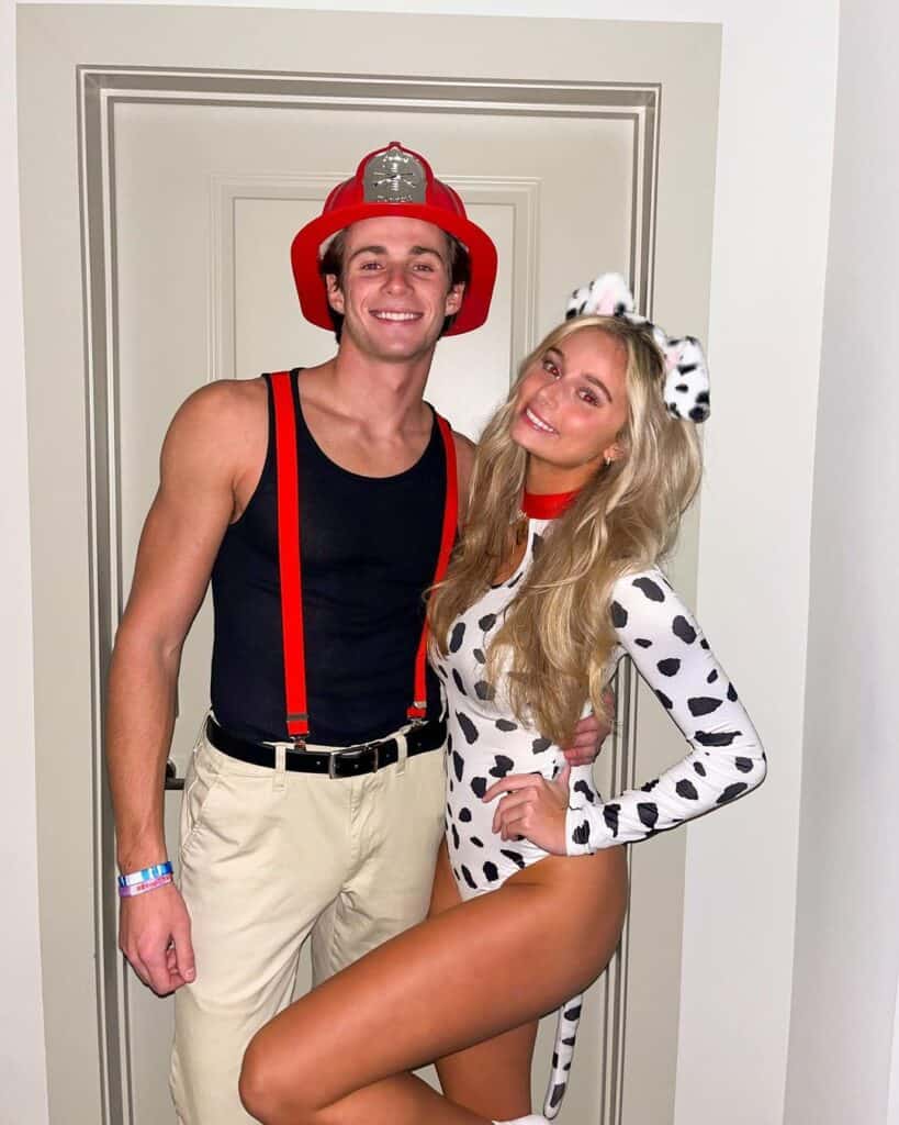 Fireman and The Dalmatian Couple