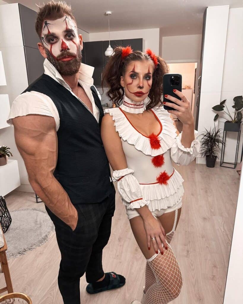 Freaky Clowns Couple Costume