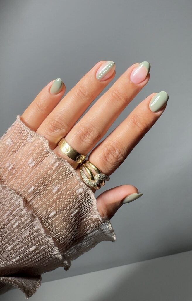 Sage Green Nails for September