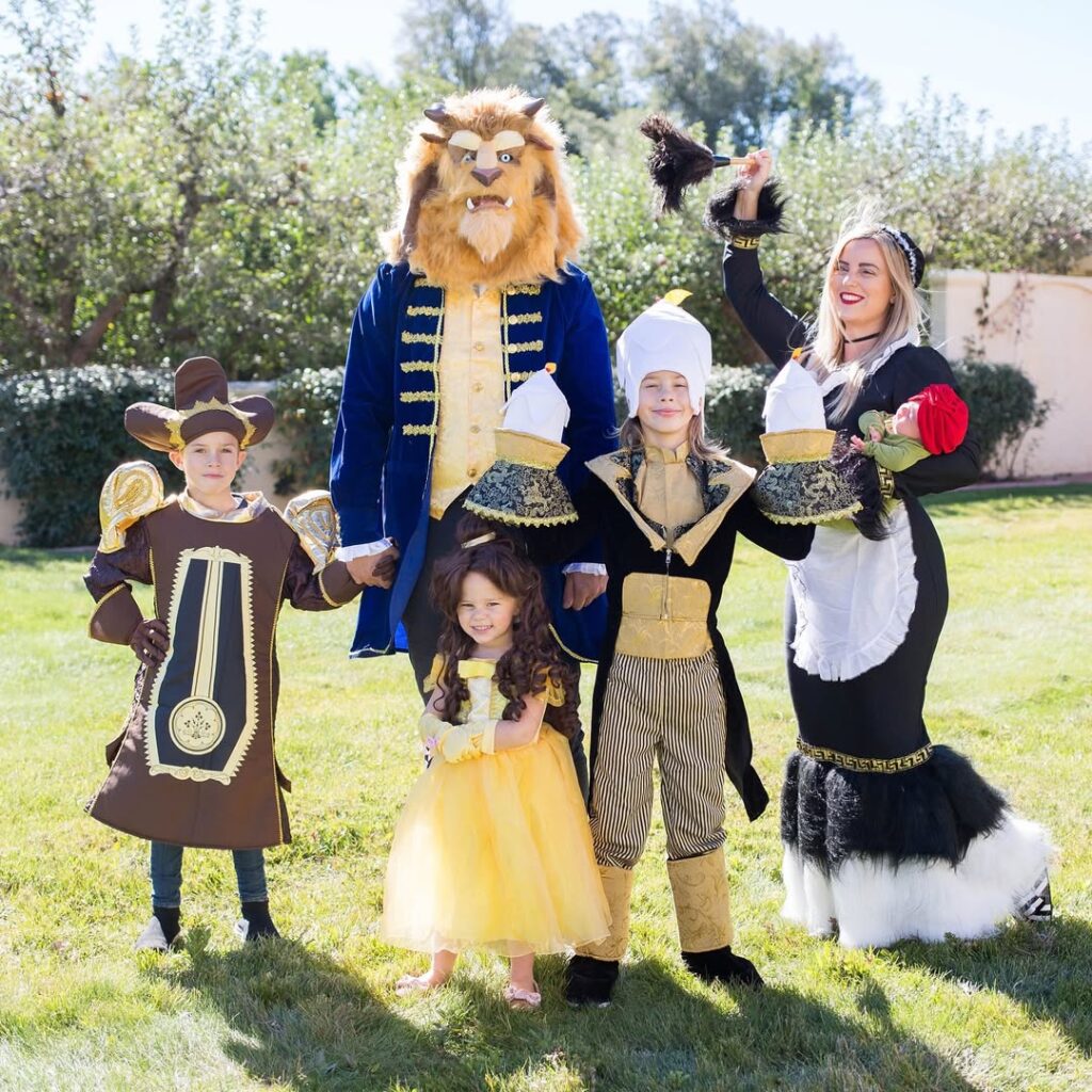 Beauty and Beast Matching Family Costumes
