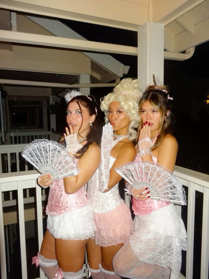 Marie Antoinette Halloween Costumes for 3