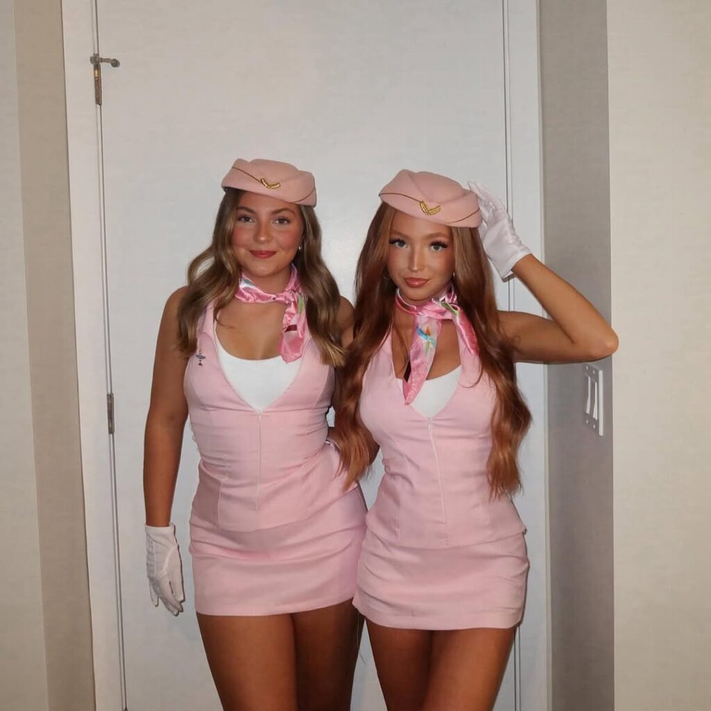 Pink Flight Attendant For 2