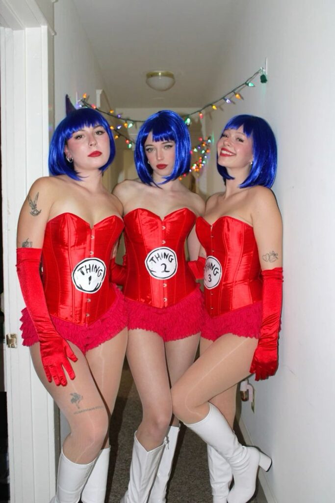 Thing 1, Thing 2 and Thing 3 Costumes